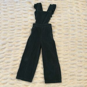 Hanna Andersson Dark Green Corduroy Overalls